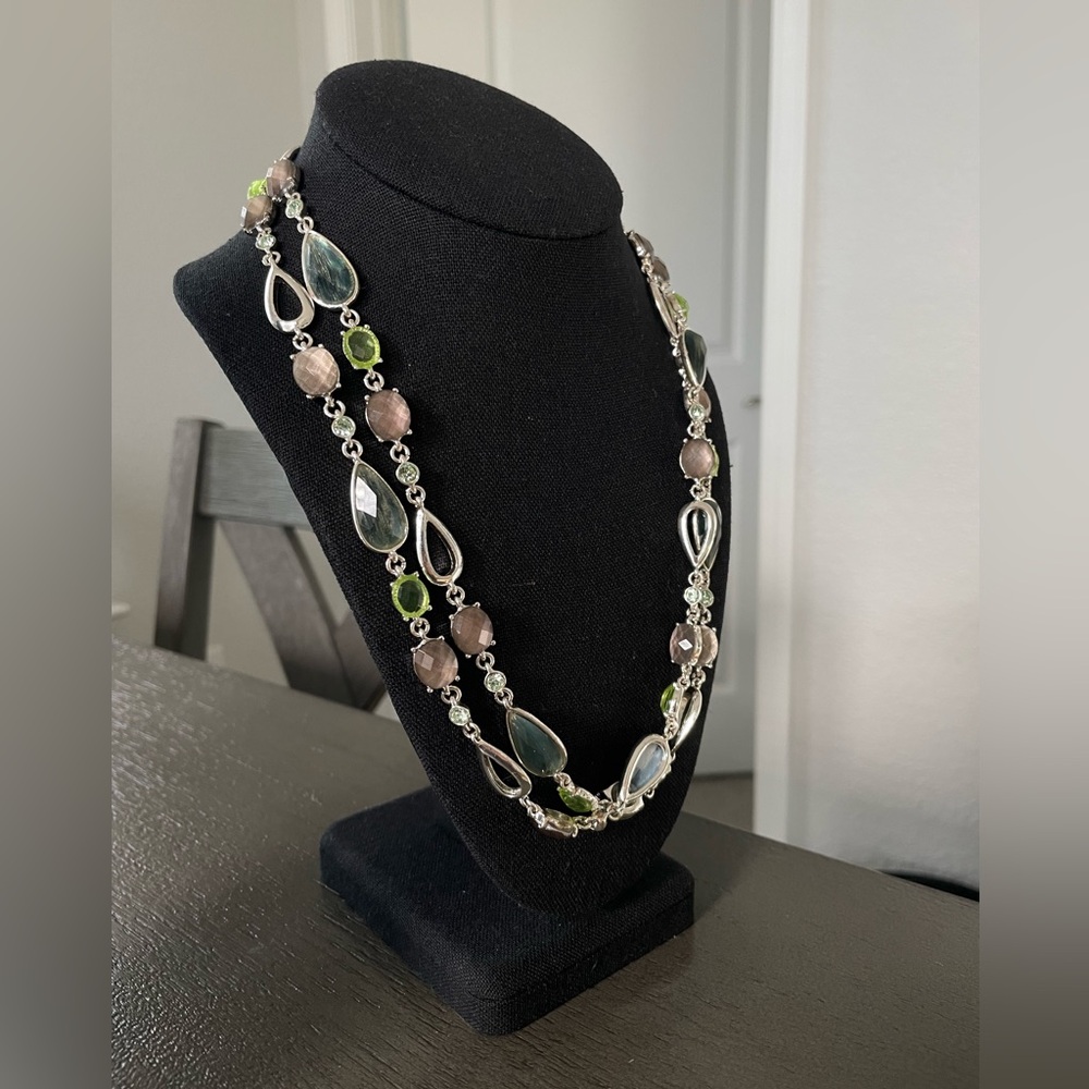 Uranium Glass Necklace |  Multi-Color